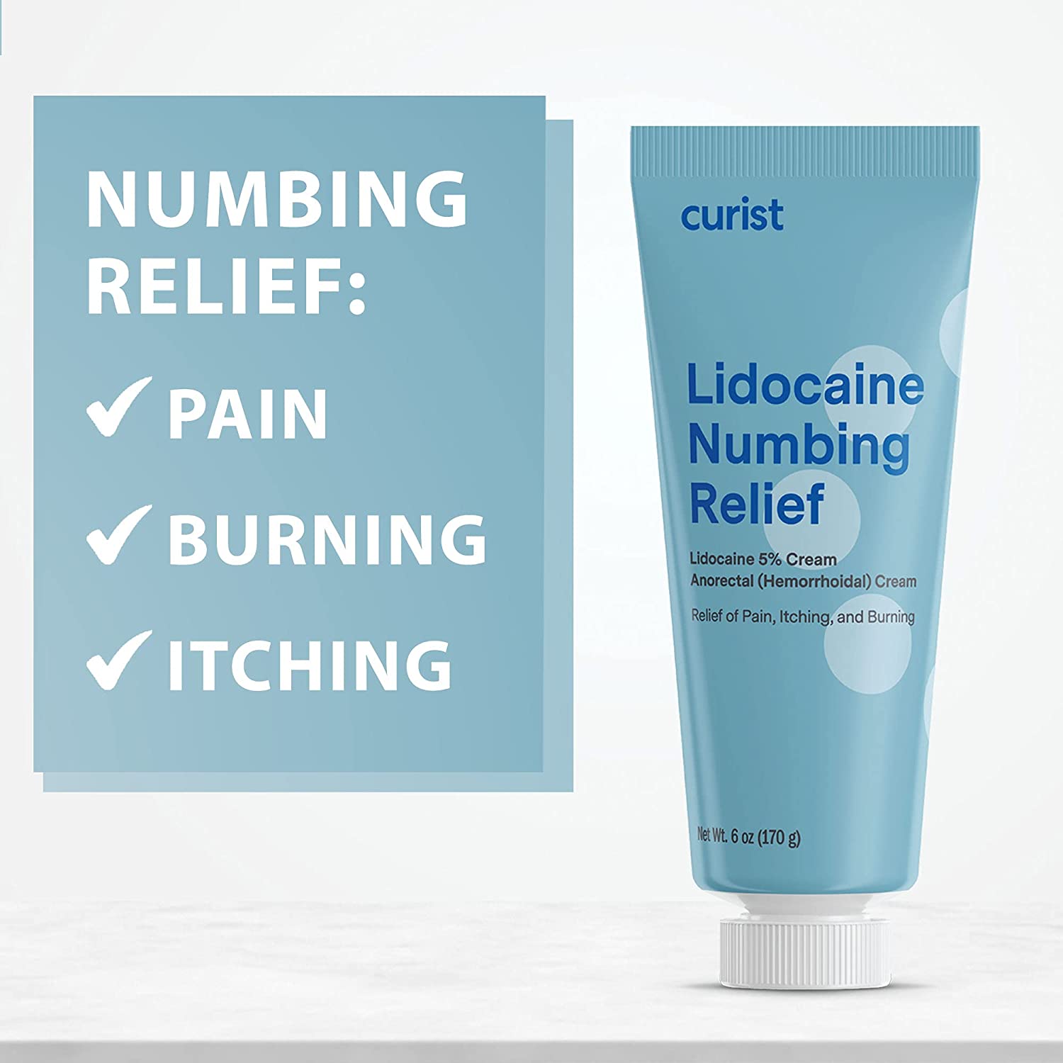 Curist - Lidocaine Numbing 5% (OTC) Numbing Cream - 6oz / 170g - Image 3